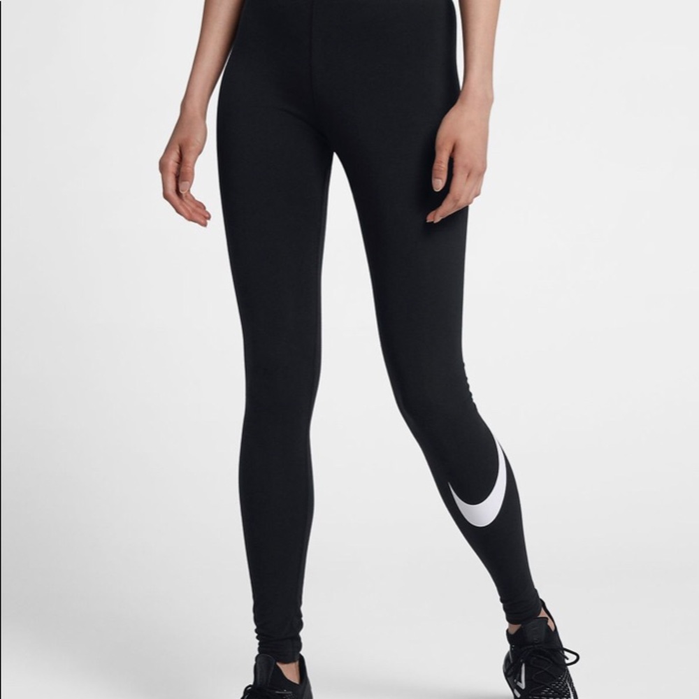 Nike black cotton leggings Size L